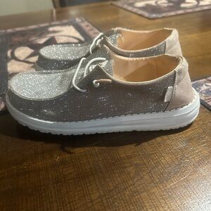 Sparkly Gray Shoes